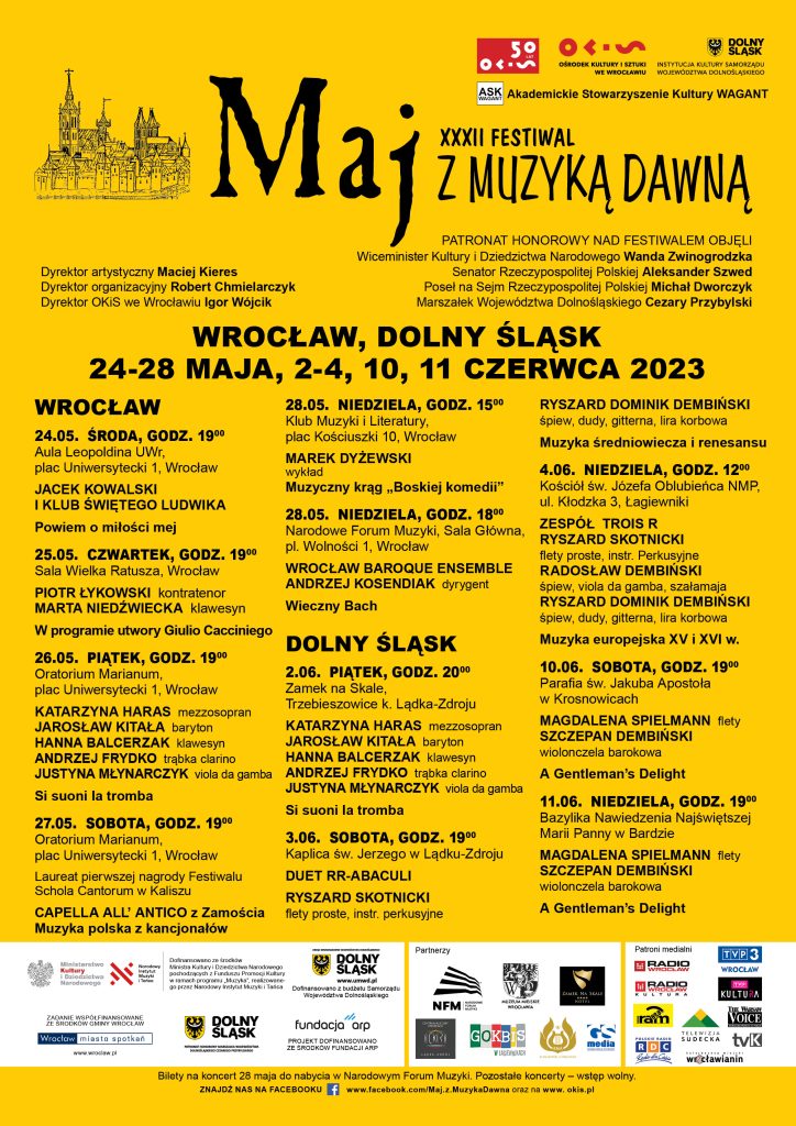 XXXII Międzynarodowy Festiwal „Maj z Muzyką Dawną” fot. okis.pl